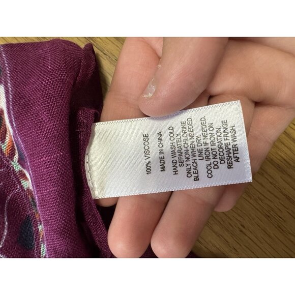 Breezy Lane Kimono Beach Cover-Up Shawl Handkerchief Wrap Poncho OS Hippie Boho - Picture 6 of 7